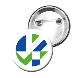 Badge Bouton Volleymark VERT BLEU