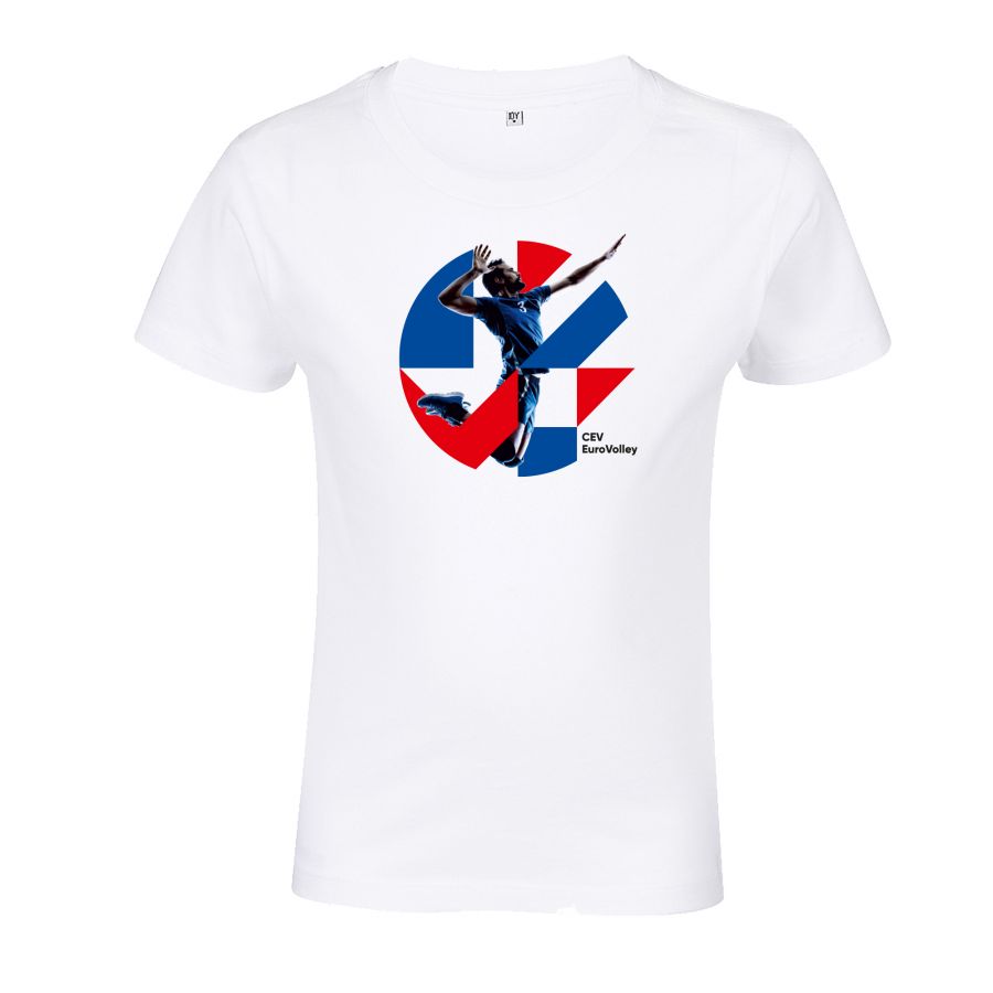 T-shirt Enfant BLANC Volleymark Smash